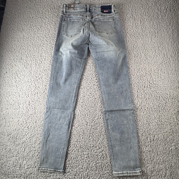 Tractr Diane Mid Rise Distressed Indigo Medium Blue Stretch Jean‎ Sz 6/28 NWT - Picture 2 of 10